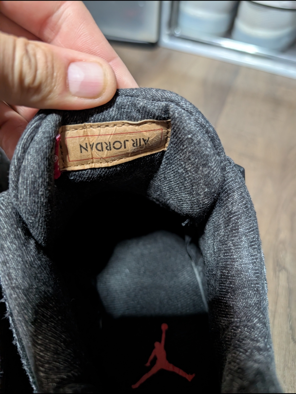 Air Jordan 4 x Levi's Black Denim - Picture 8 of 9